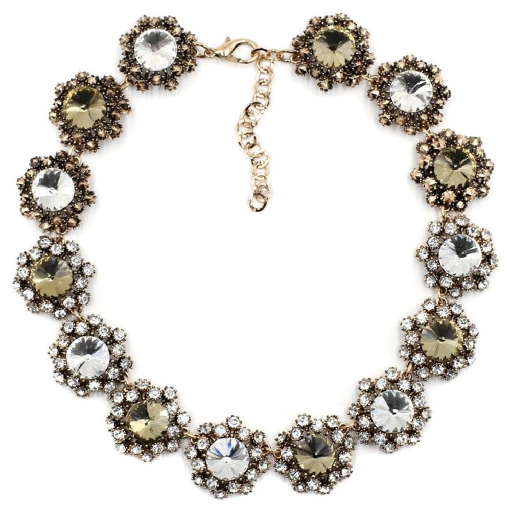 Luxury gem statement necklace